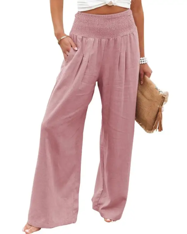 Cotton Mid Rise Pants