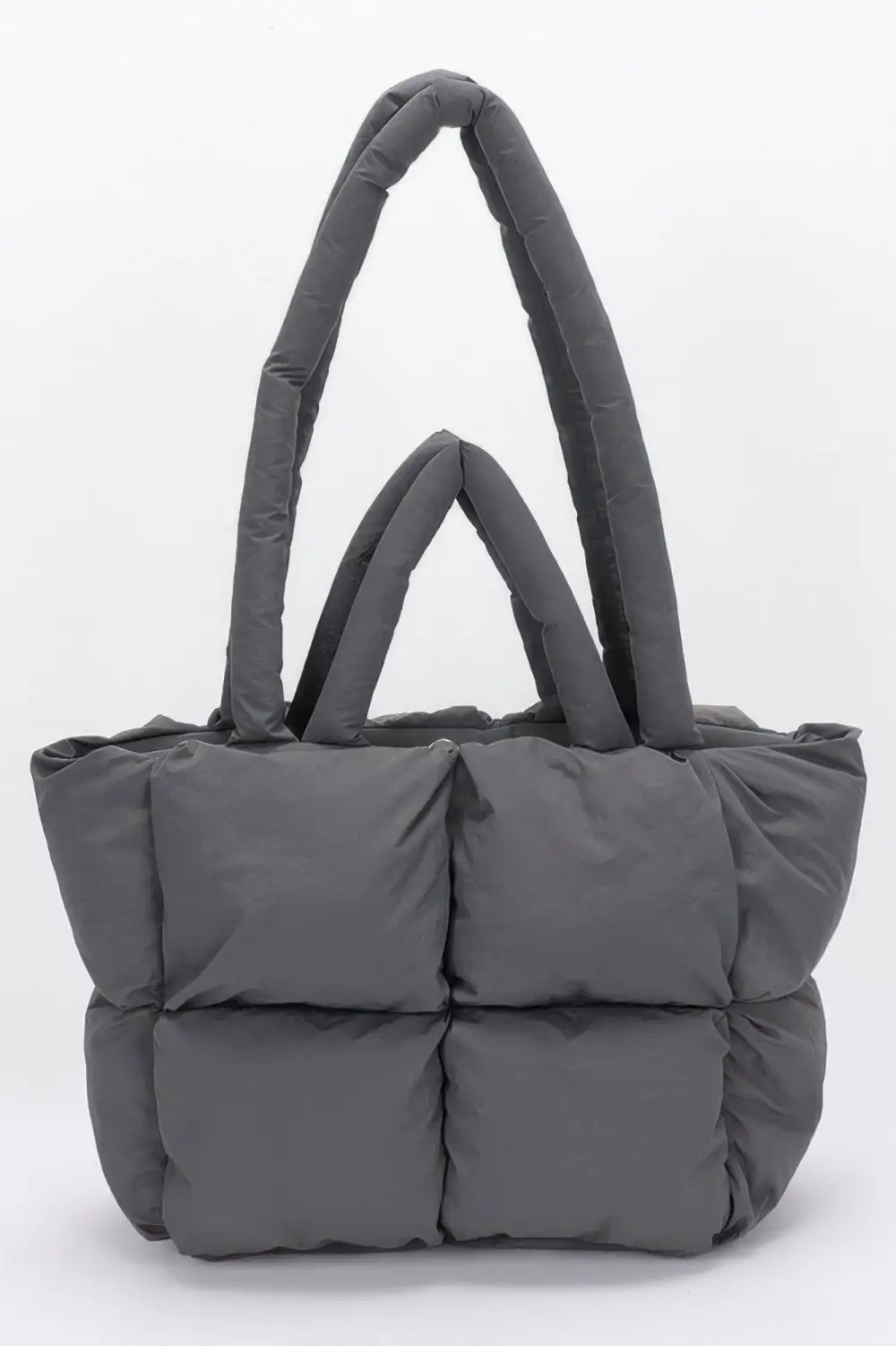 Nylon Quilted Padded Tote Bag