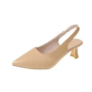 Textile Upper Pointed Toe Stiletto Sandals