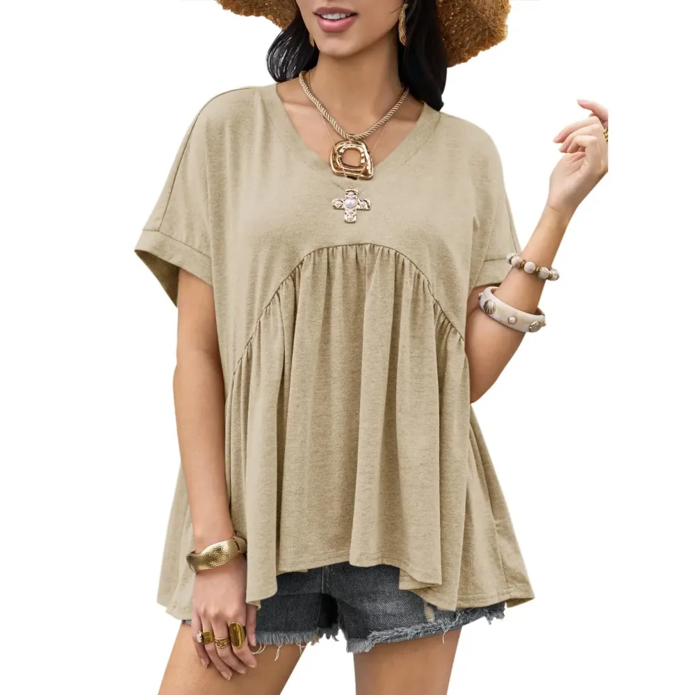 Women's Summer Peplum Top