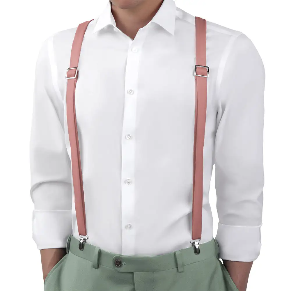 Classic Versatile Solid Tone Suspenders