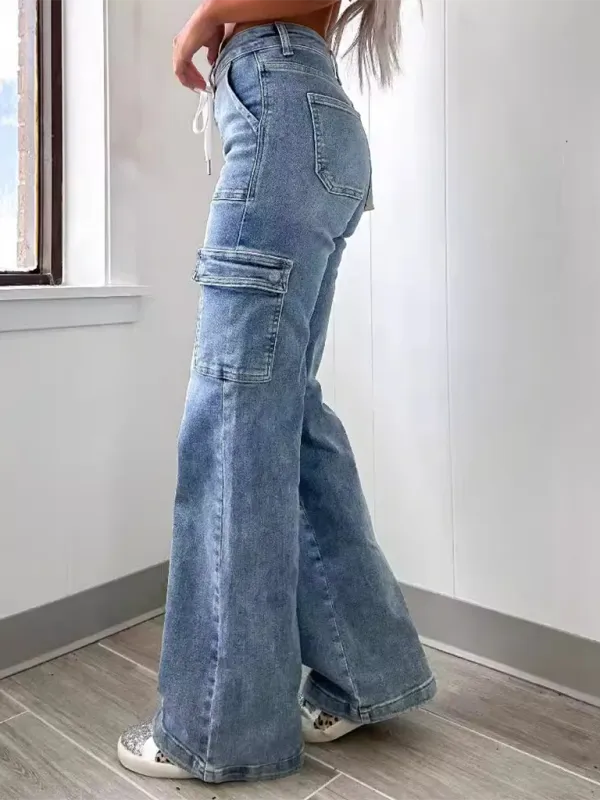 Relaxed Refined Pocketed Straight Leg Jeans