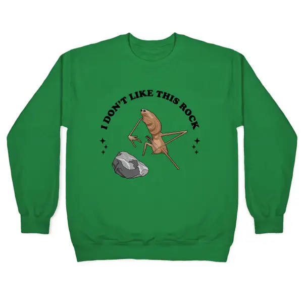 Illustrated Flower Crewneck Sweatshirt