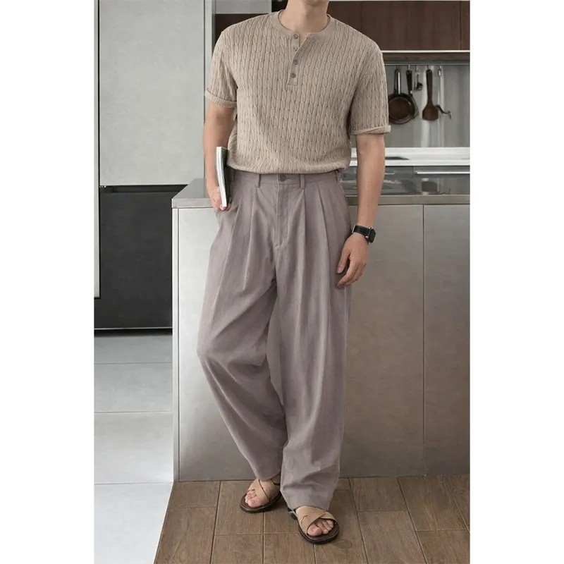 Loose Pleated Baggy Trousers
