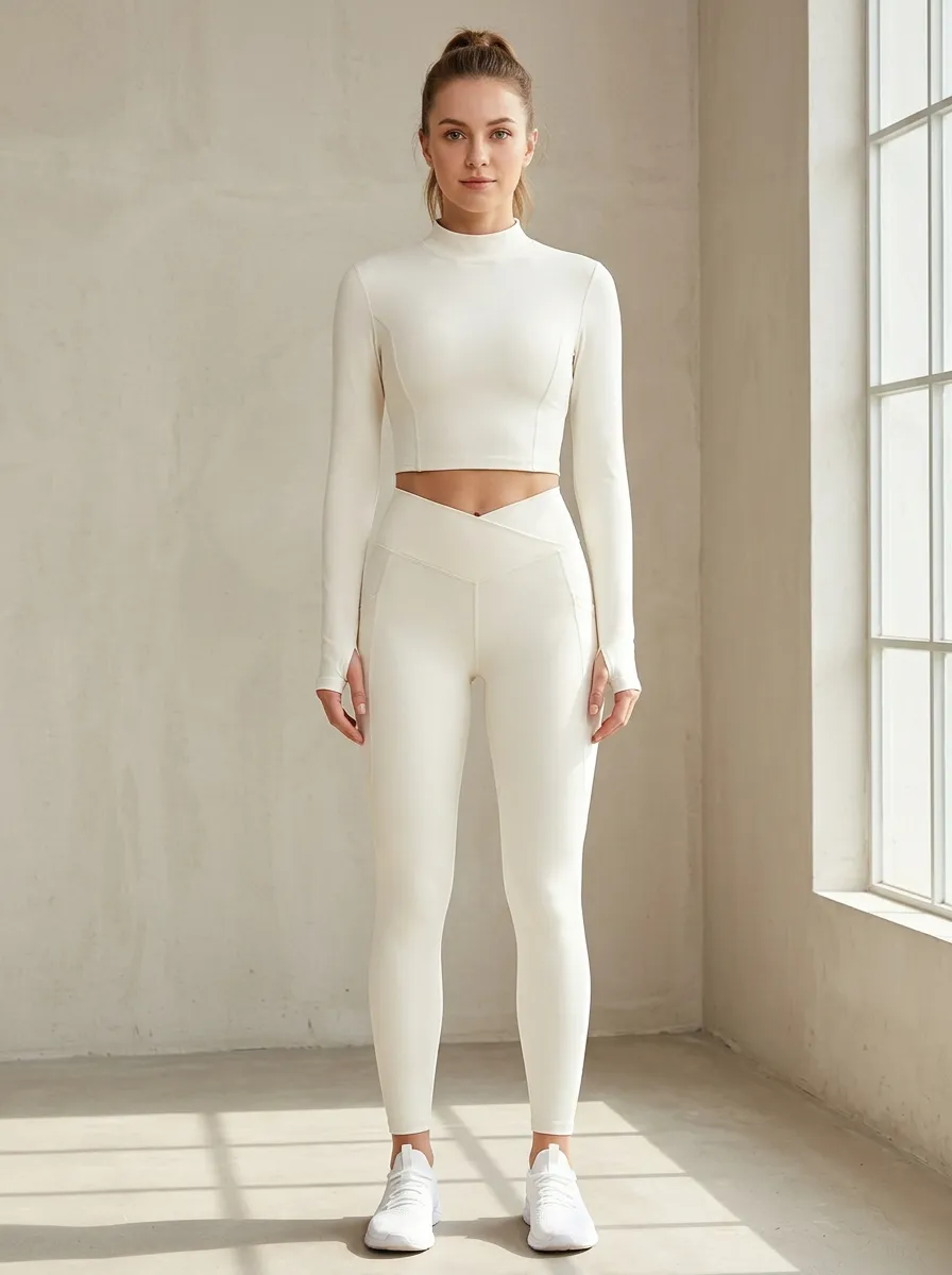Women's High Waist Leggings Set