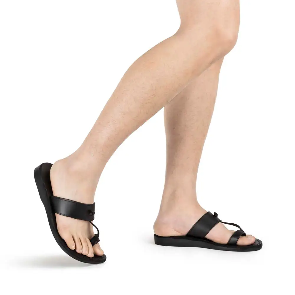 Classic Leather Slip On Sandals