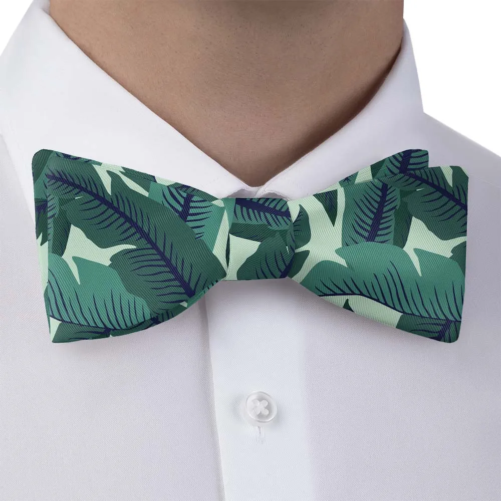 Banana Leaves Pattern Bow Tie