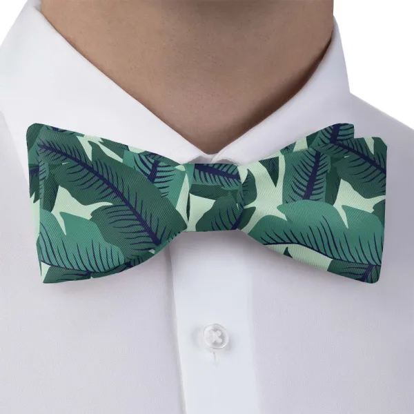 Banana Leaves Pattern Bow Tie