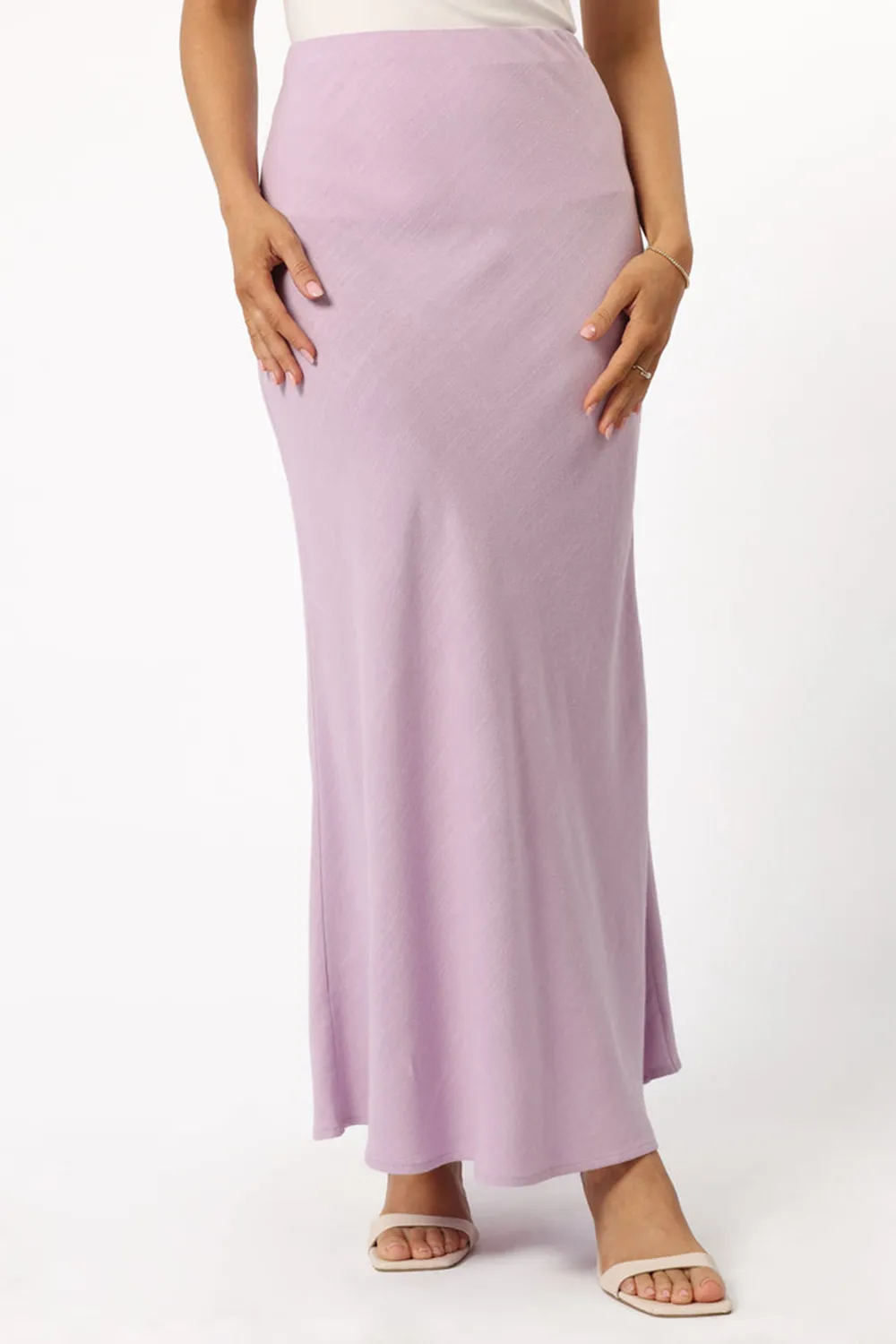 LEISURE MIDI WRAP OVER SKIRT