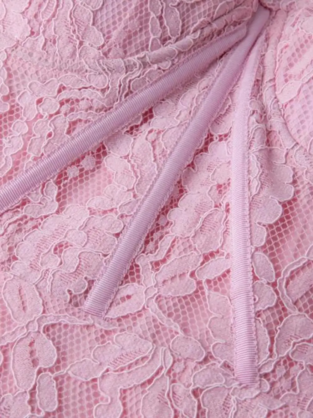 Lace Long Sleeve Midi Dress