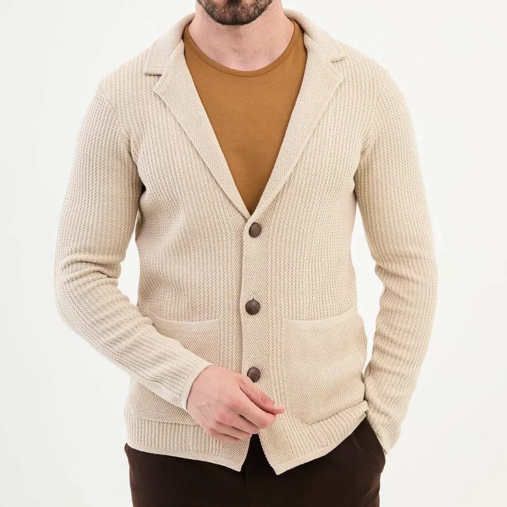 Long Sleeve Slim Fit Knit Cardigan