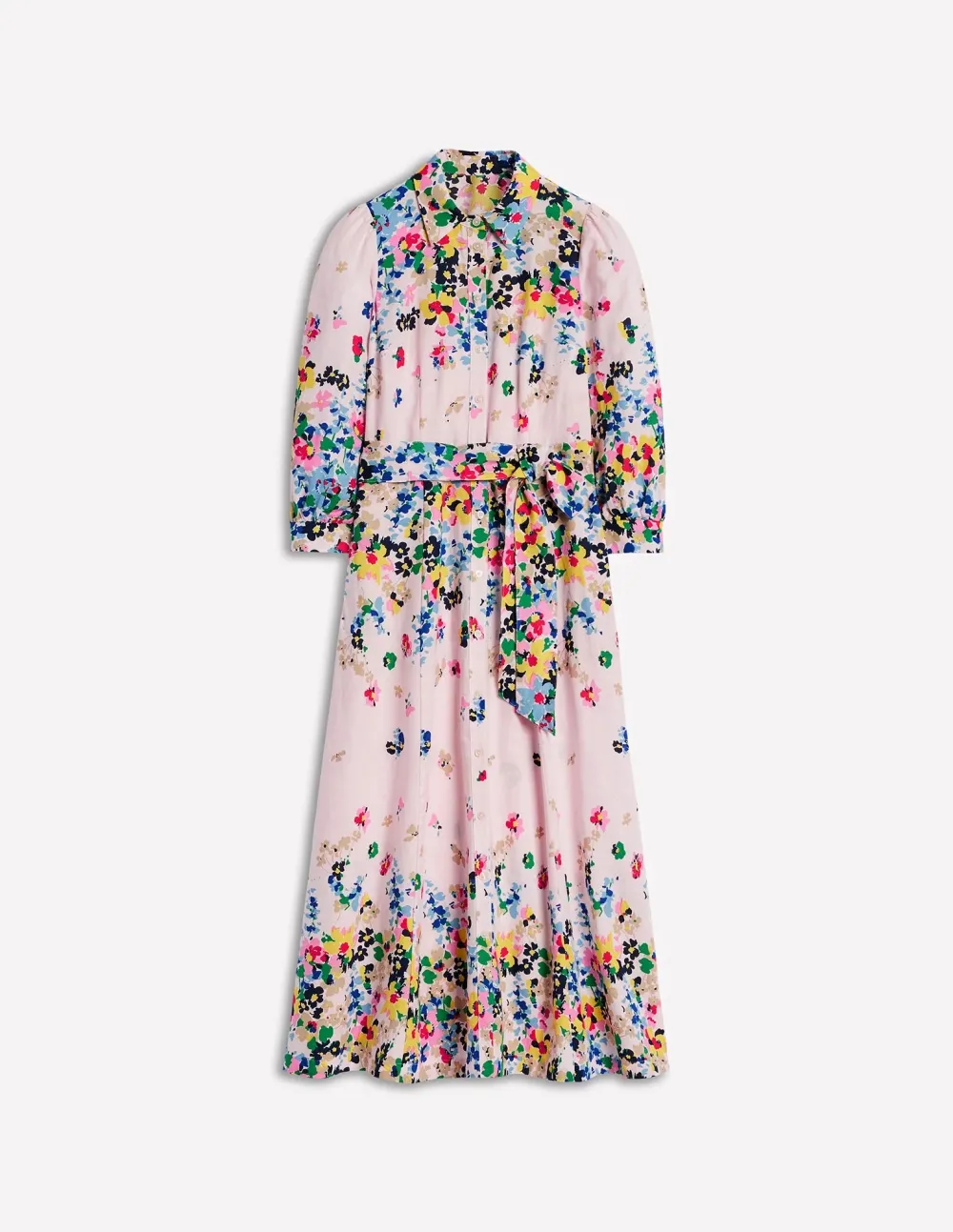 Clara Linen Blend Shirt Dress