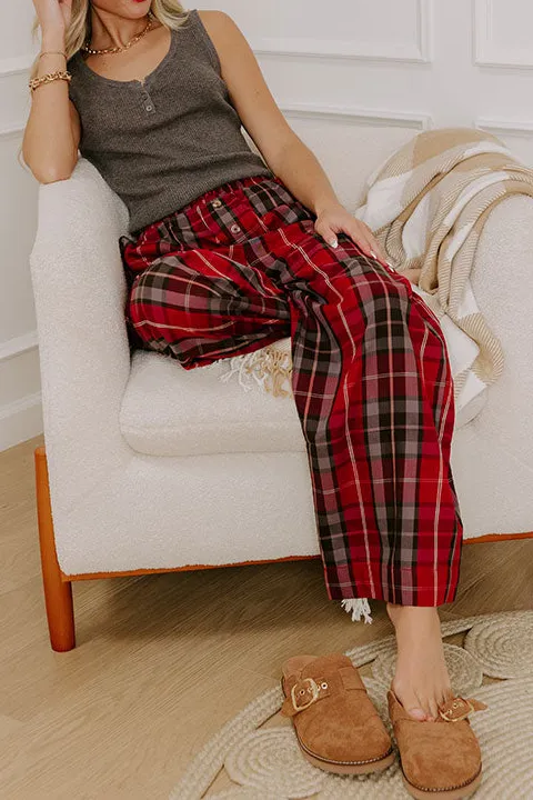 The Charlie High Waist Plaid Pants