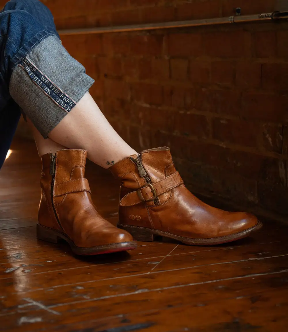 Buckled Perforated Everyday Boots