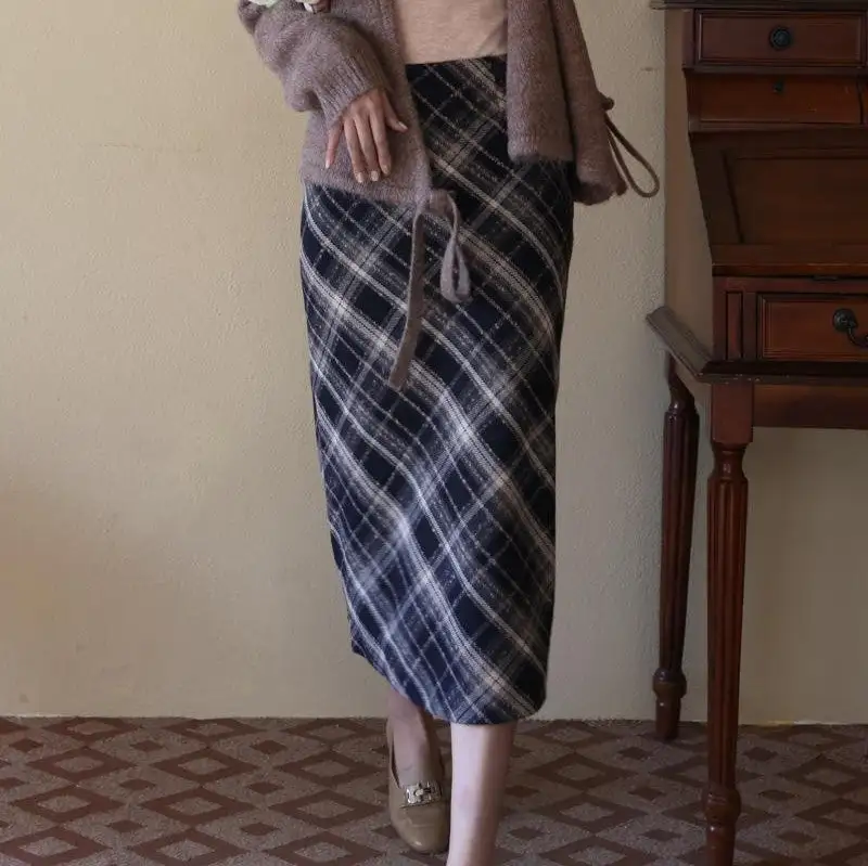 Everyday Relaxed Everyday Casual Plaid Skirt