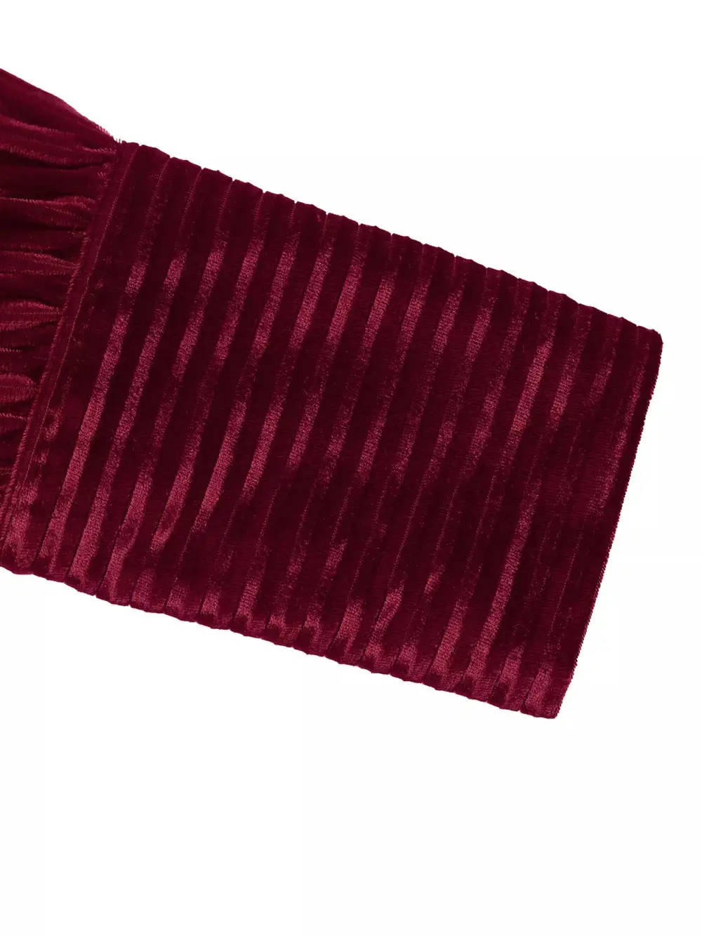 Gathered Detail Velvet Tiered Mini Dress