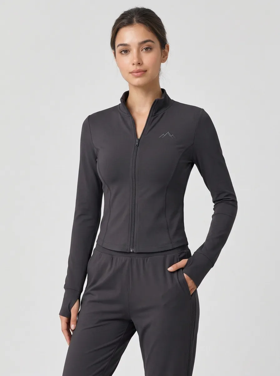 Women's Mountain Hiking Lover Sage Green Tracksuit Set