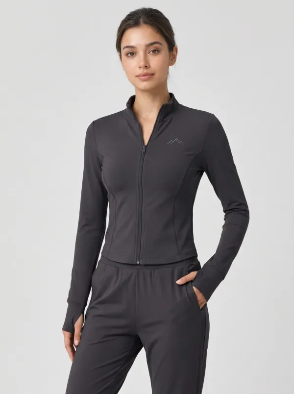 Women's Mountain Hiking Lover Sage Green Tracksuit Set