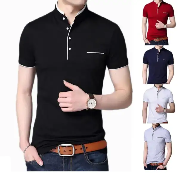 Mandarin Collar Grandad Collar Polo Collar Polo Shirt