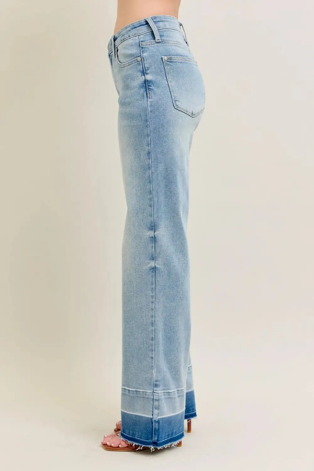 Subtle Texture Knit Denim Jeans