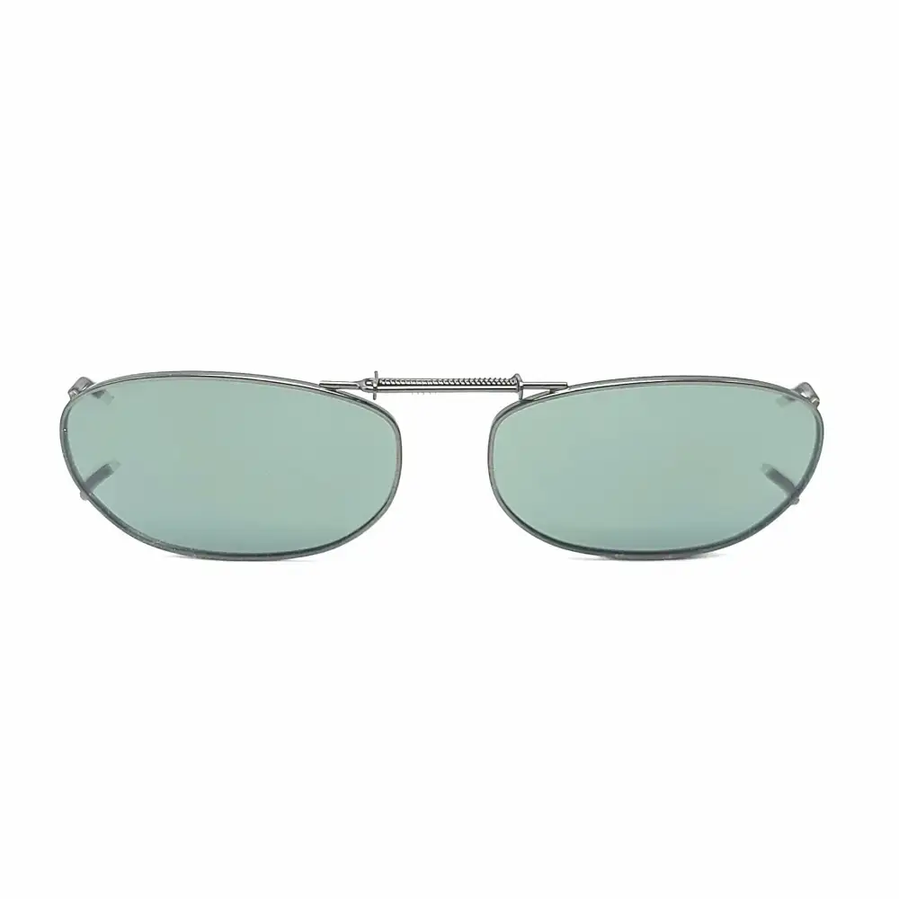 48mm Rectangular Polarized Clip-On Sunglasses