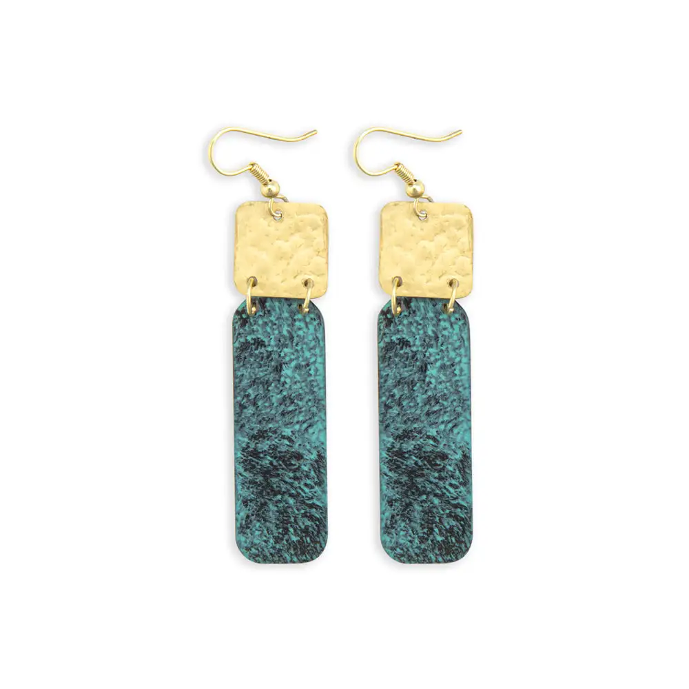 Modern Graphic Artful Dangle Earrings