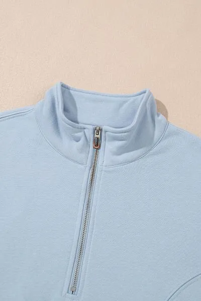 Half Zip Long Sleeve Top And Joggers Set