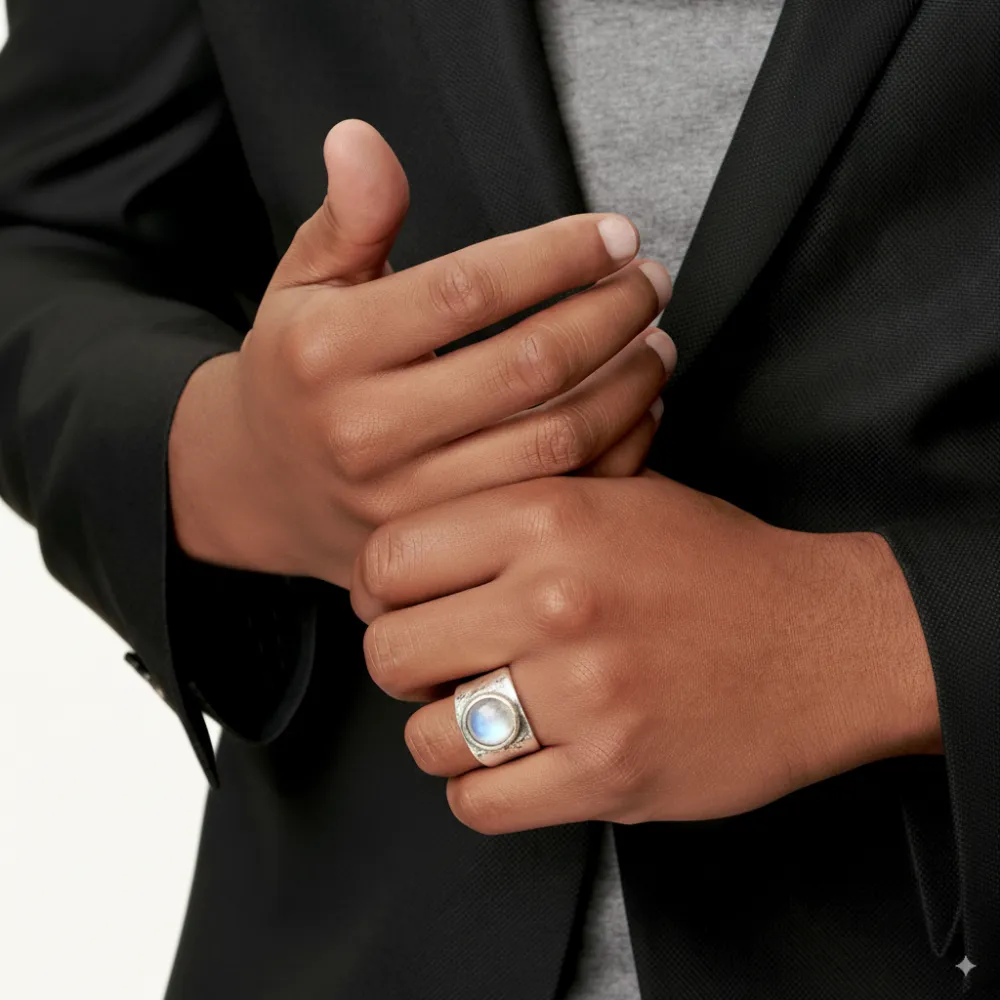 Moonstone Style Boheme Statement Ring