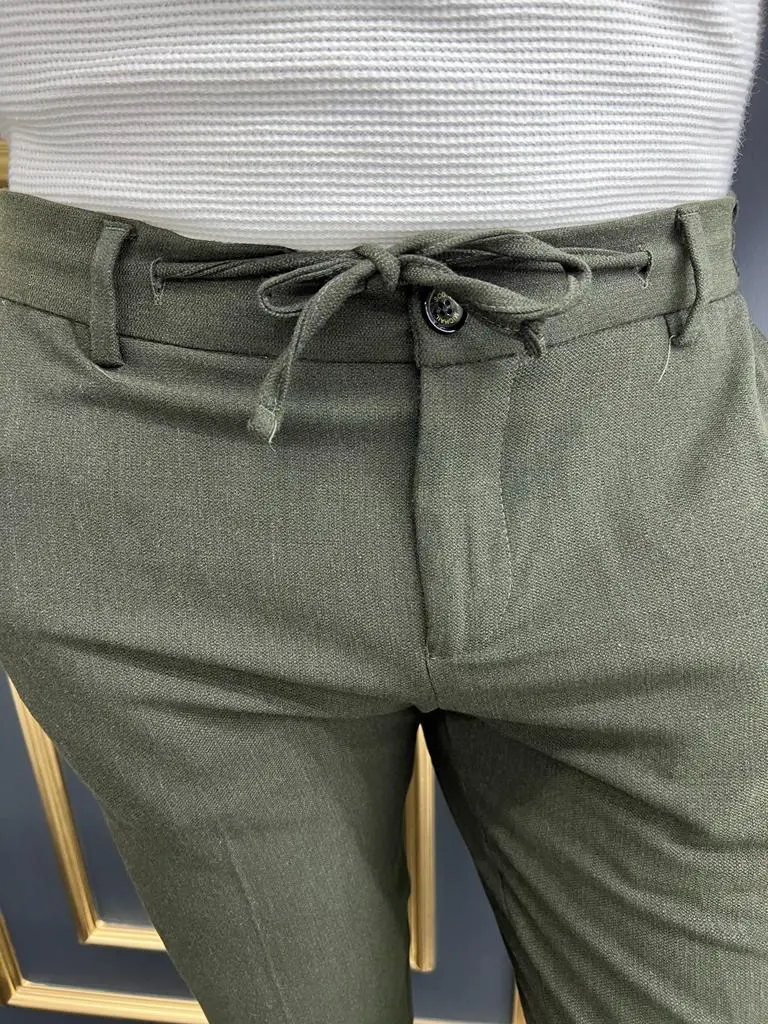 Contemporary Slim Fit Refined Tailored Trousers