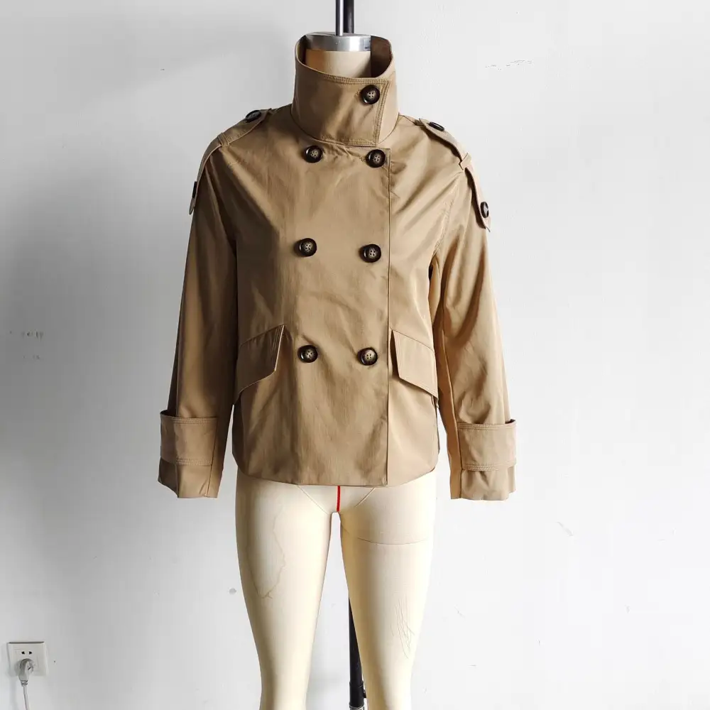 Tailored Waist Tie Trench Coat