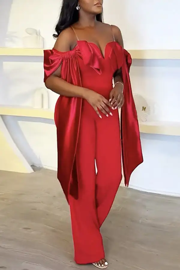Spaghetti Strap Sleeveless Jumpsuit