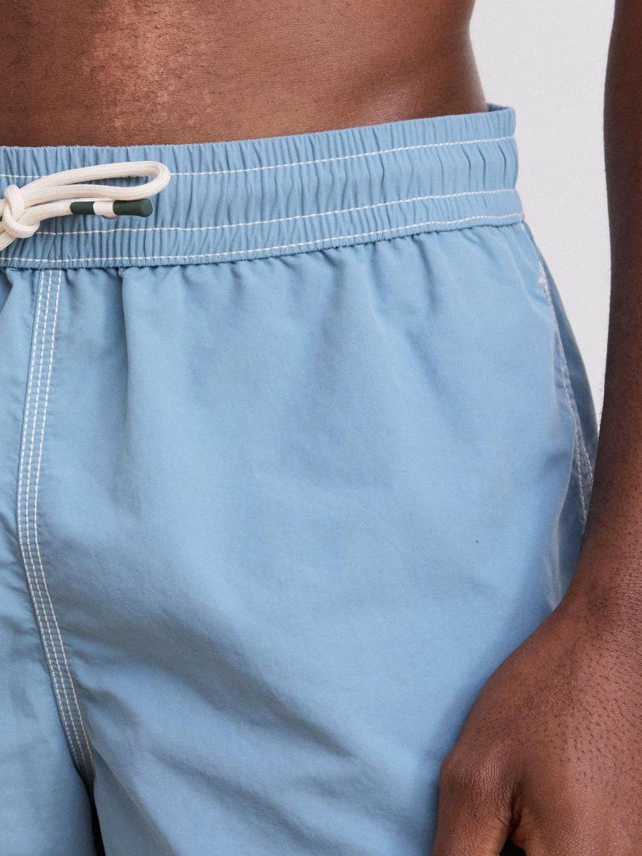 Loose Casual Comfortable Breathable Storm Blue Swim Trunks