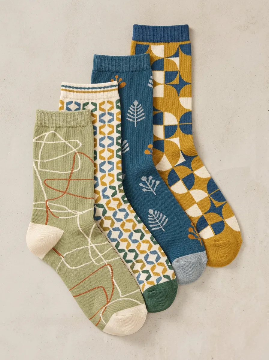 Women's Four Pair Casual Socks