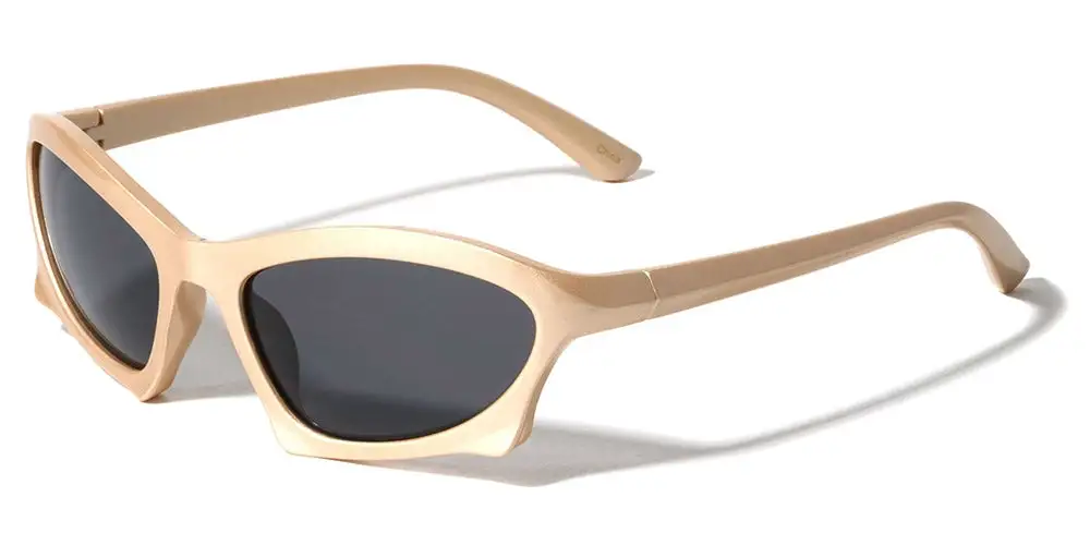 Men's Mirrored Oval Sunglasses
