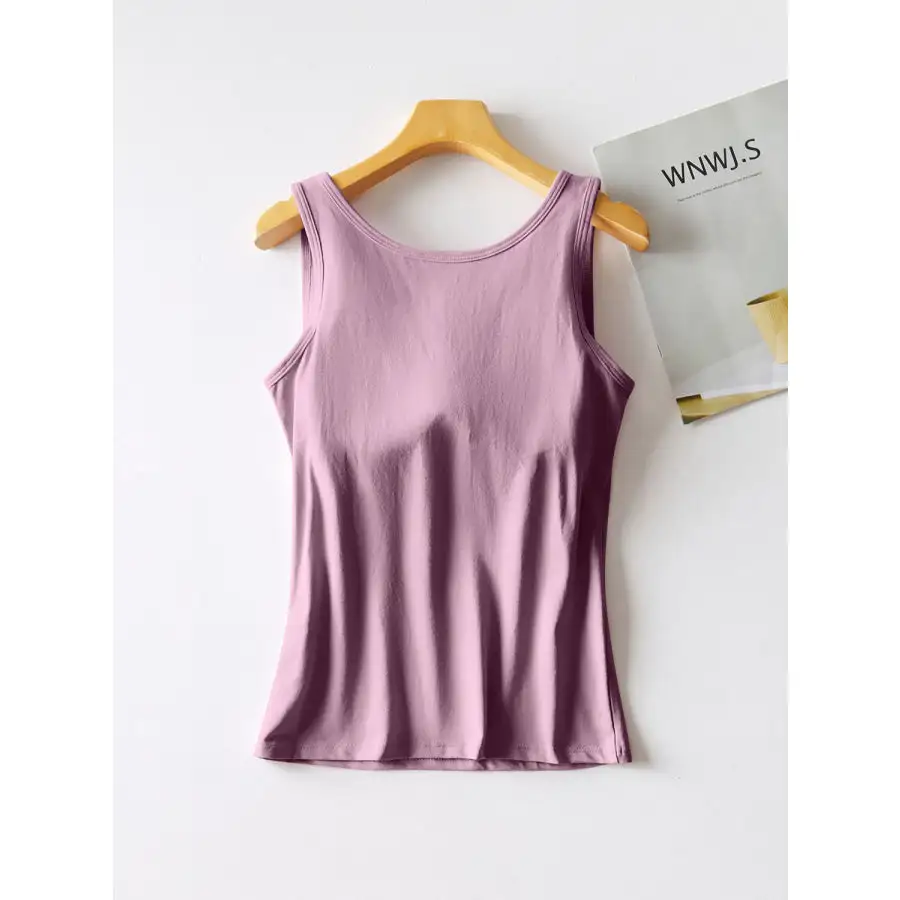 Round Neck Tank With Bra