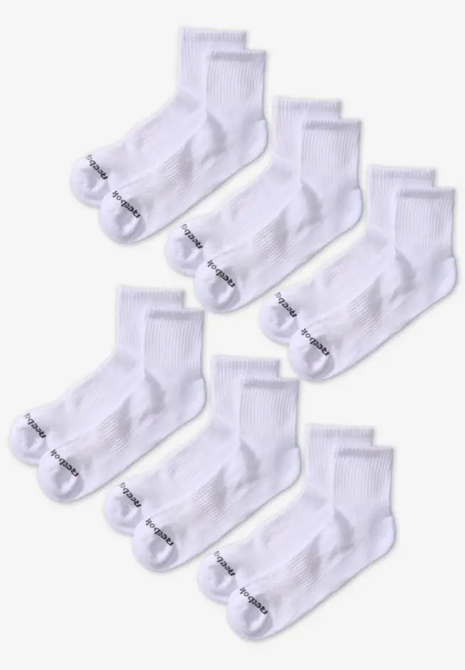 复制Reebok Quarter Top Socks, 6-pack