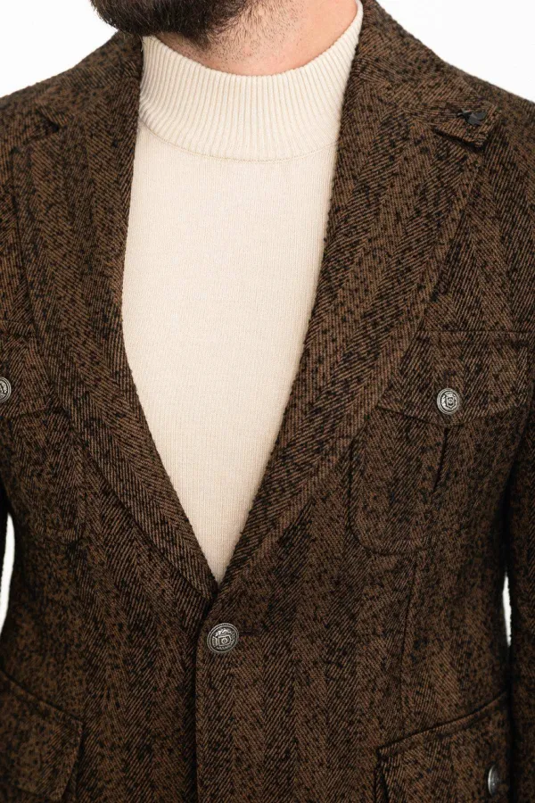Slim Fit Patterned Blazer