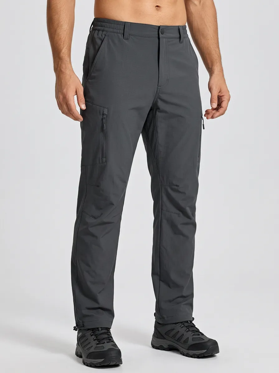 Men's Zipper Pocket Printed Outdoor Cargo Pants