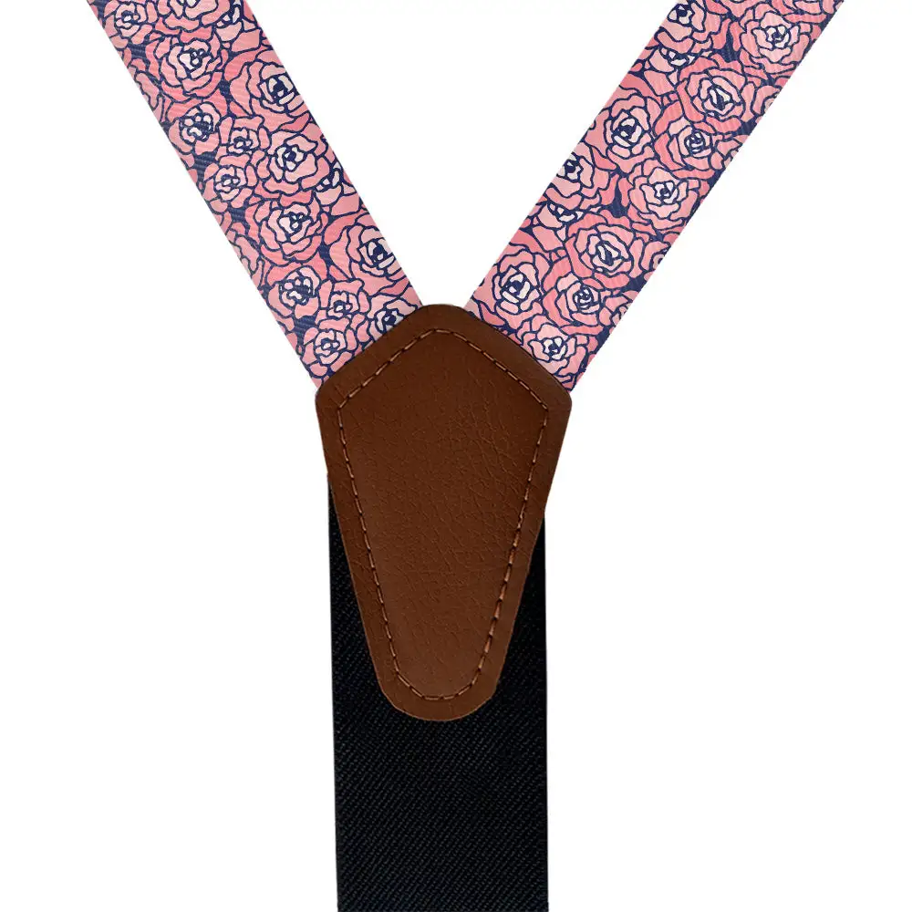 Carnation Mosaic Pattern Suspenders