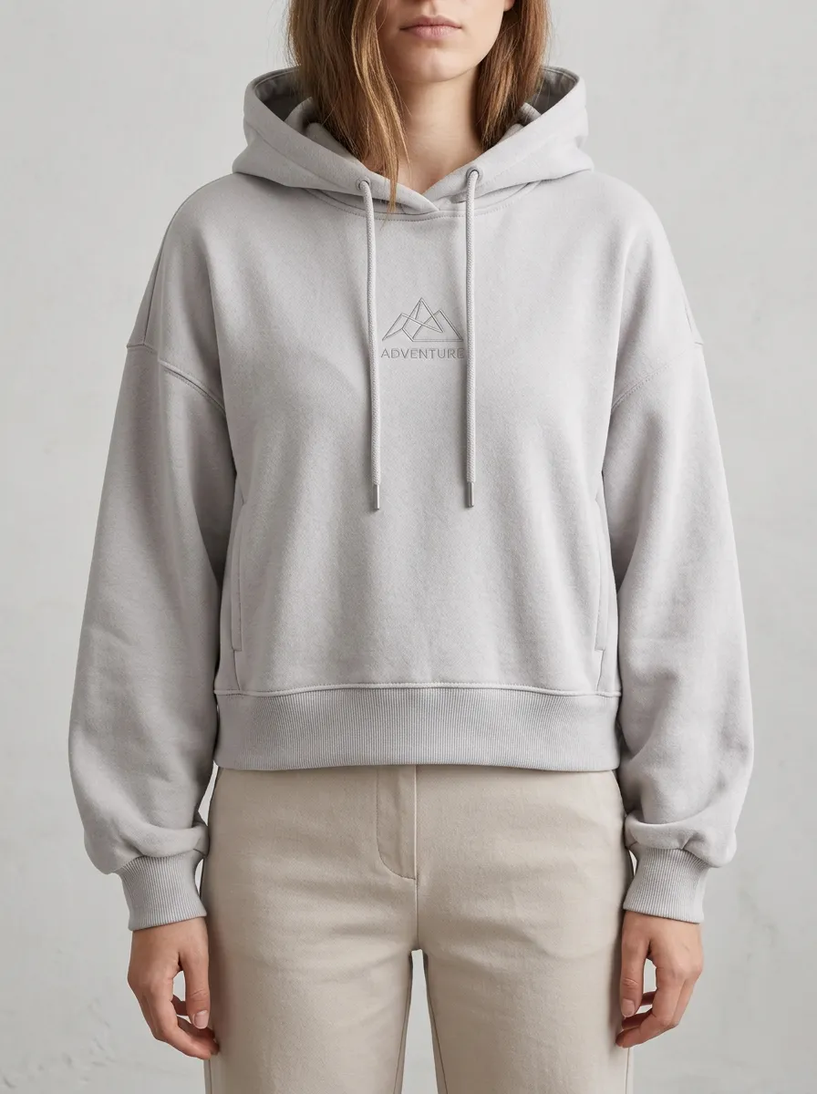 Women's Adventure Mountain Minimalist Printed Hoodie