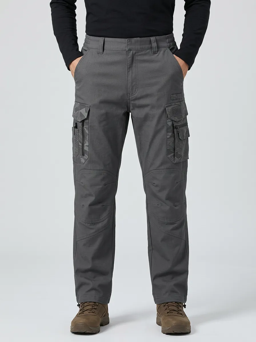 Tactical Camo Pocket Cargo Pants