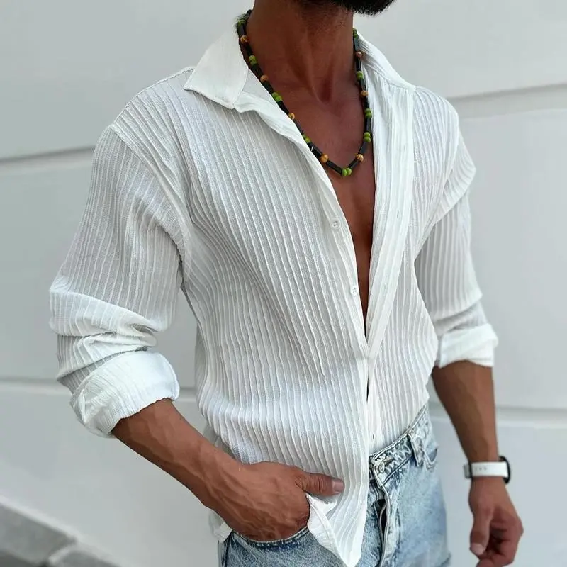 Striped Utility Pocket Shirt