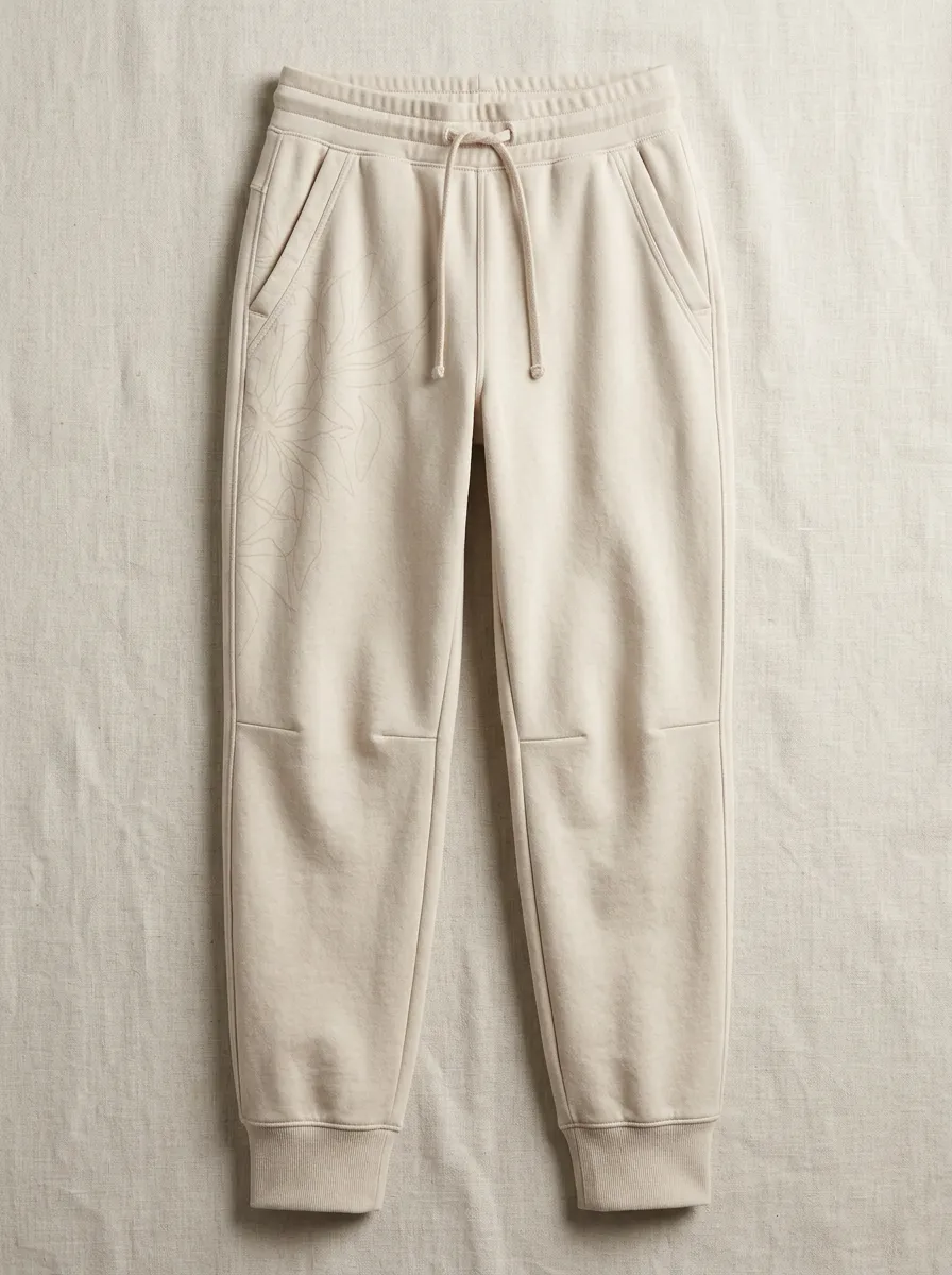 Women's Botanical Minimalist Floral Printed Joggers