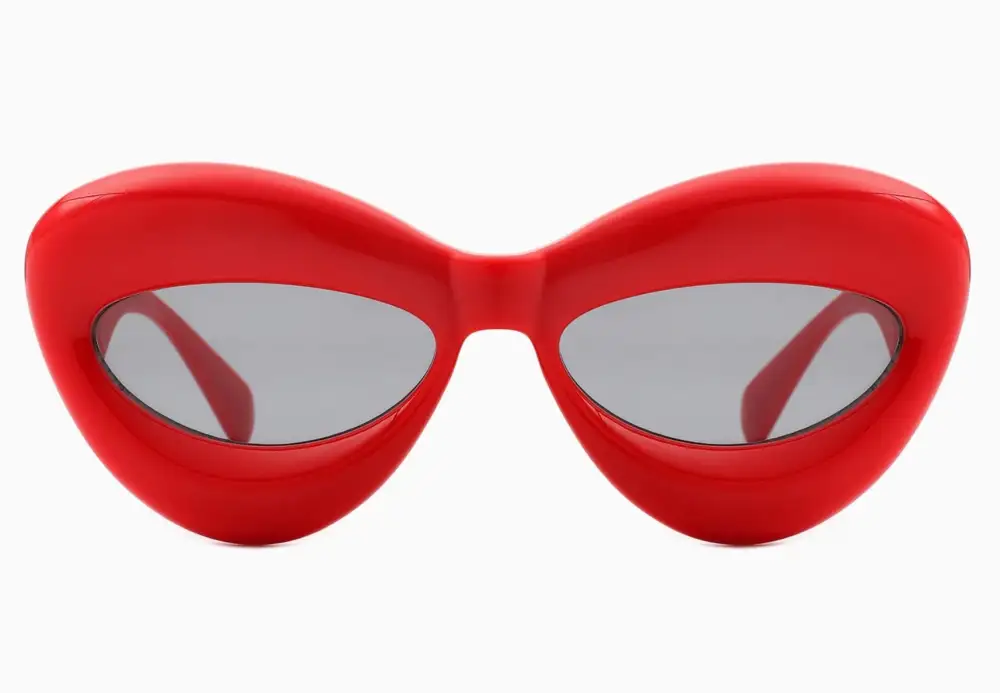 Oversized Unique Shape Retro Sunglasses