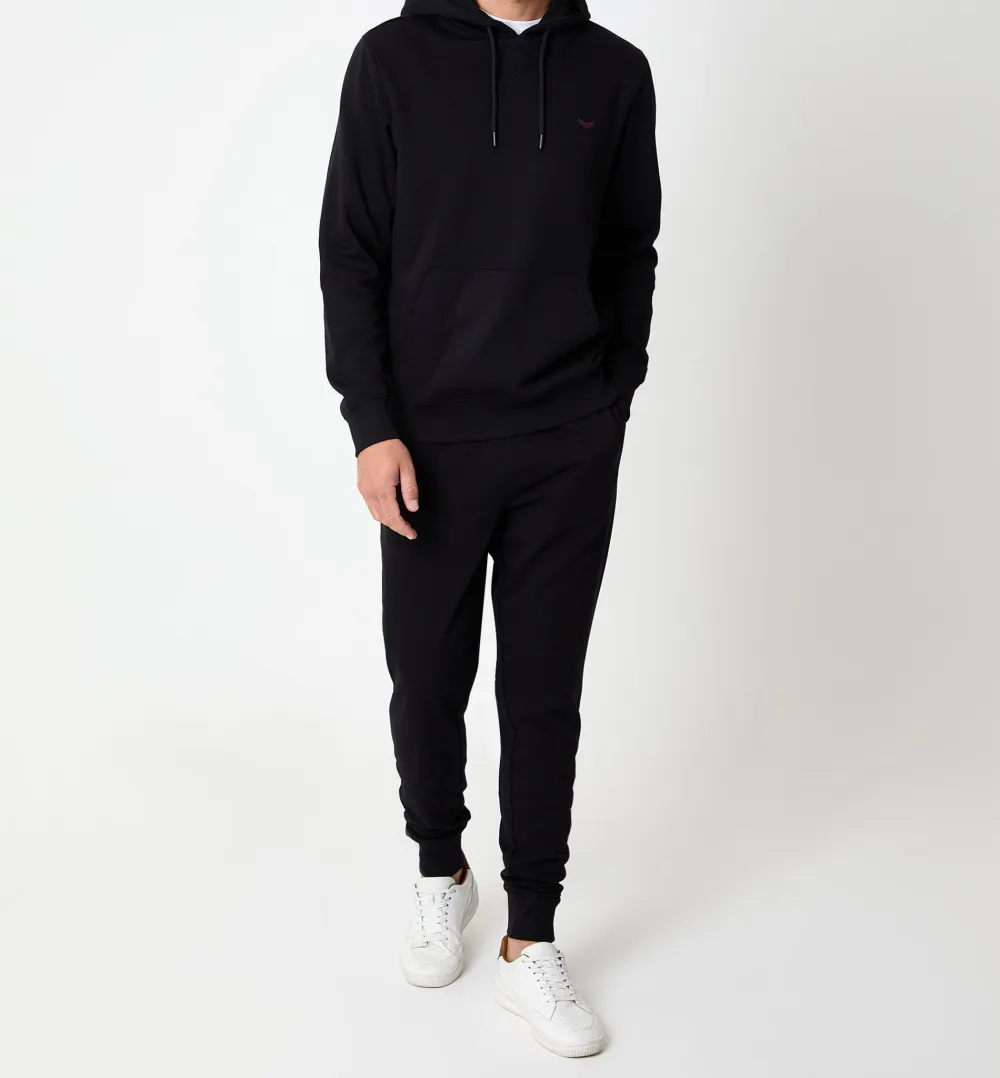 Men's Black Pullover Hoodie