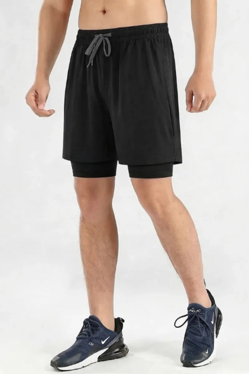 Quick Dry Breathable Drawstring Athletic Shorts