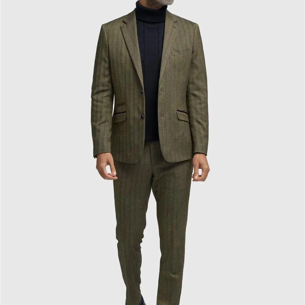 Men S Olive Green Tweed Blazer