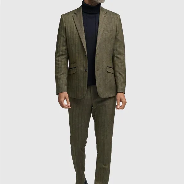 Men S Olive Green Tweed Blazer