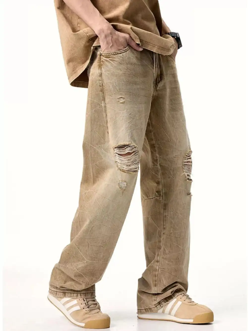 Relaxed Distressed Relaxed Fit Jeans