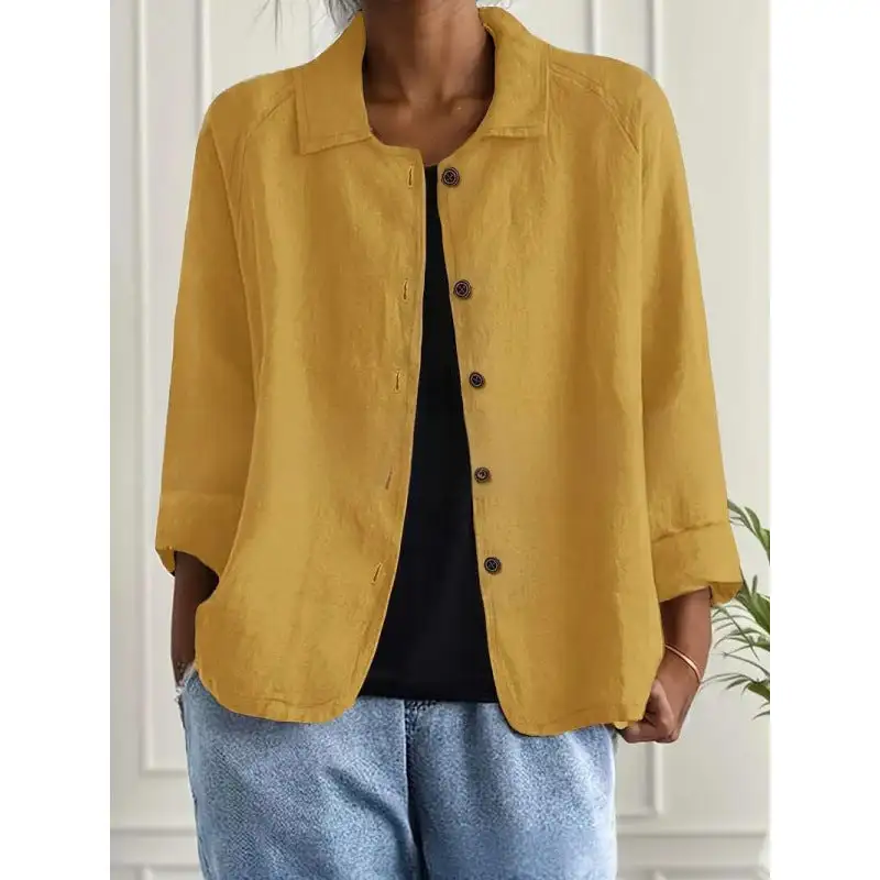 Light Linen Relaxed Blouse